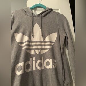 Adidas Heather Gray Womens Hoodie